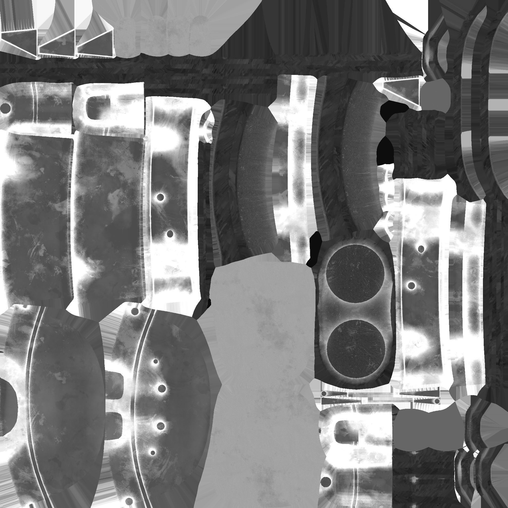 Jetpack C06 White Dirt - SciFi Character Design Low-poly 3D model_25