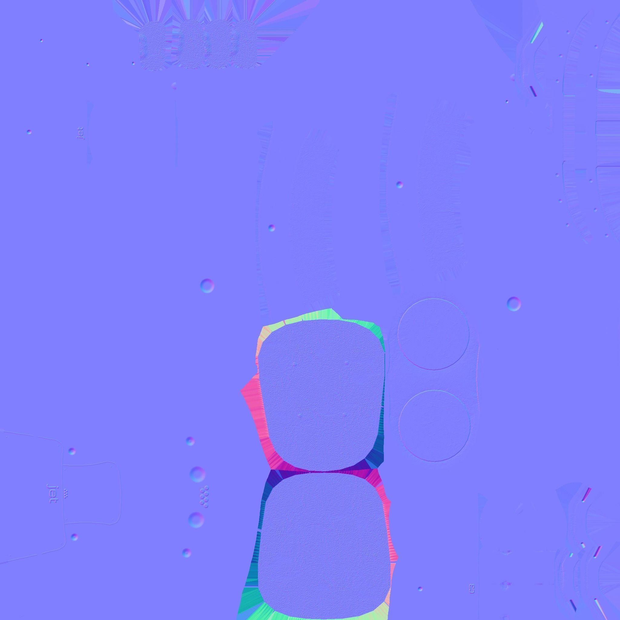 Jetpack C06 White Dirt - SciFi Character Design Low-poly 3D model_24