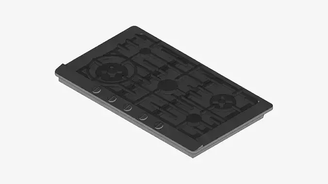 Gas Cooktop - Modern - 5 Burner - Appliance 046