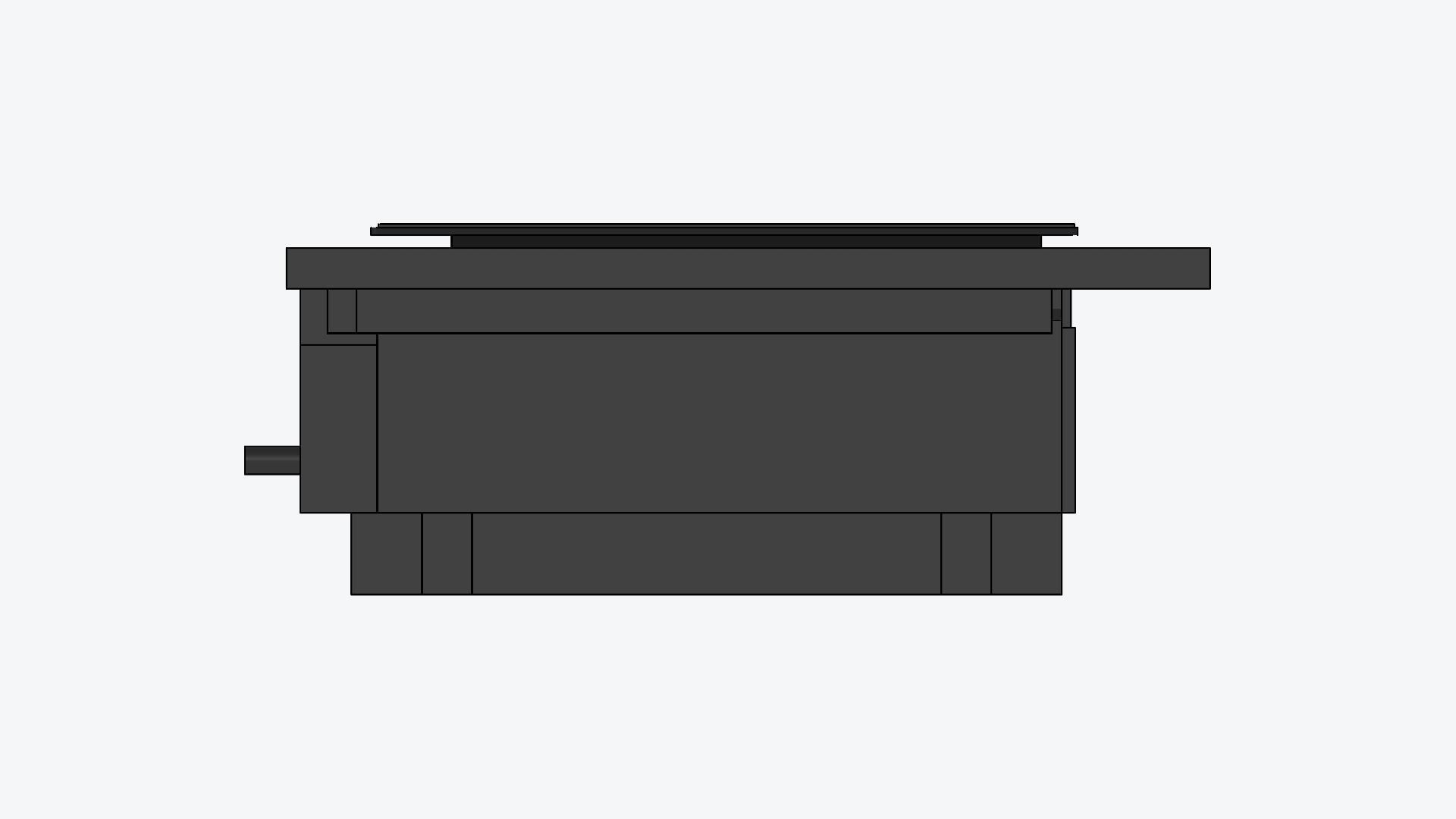 Induction Cooktop - Extractor - Modern - Appliance 048 Low-poly 3D model_4