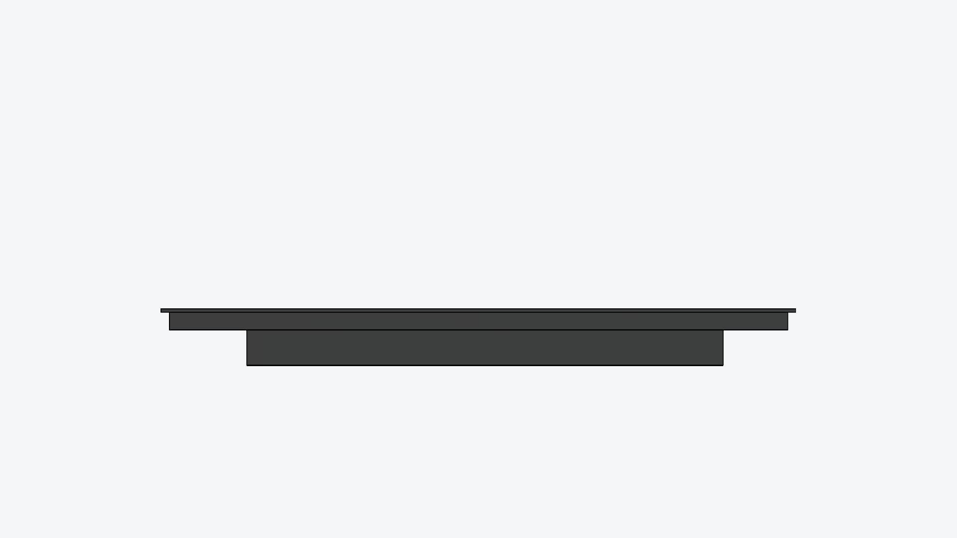 Induction Cooktop - Modern - 4 Zones - Appliance 052 Low-poly 3D model_3