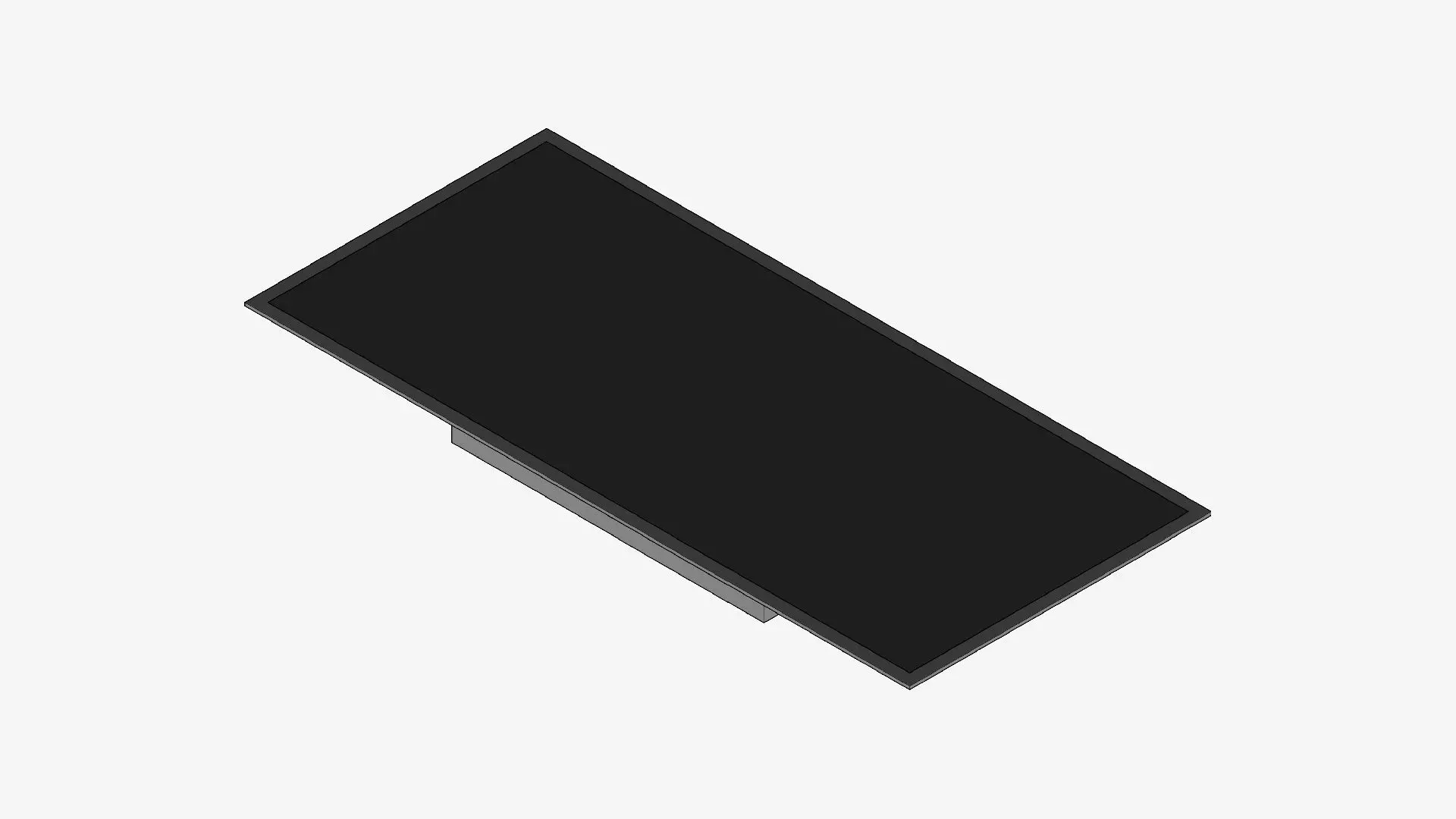 Induction Cooktop - Modern - 4 Zones - Appliance 054 Low-poly 3D model_0