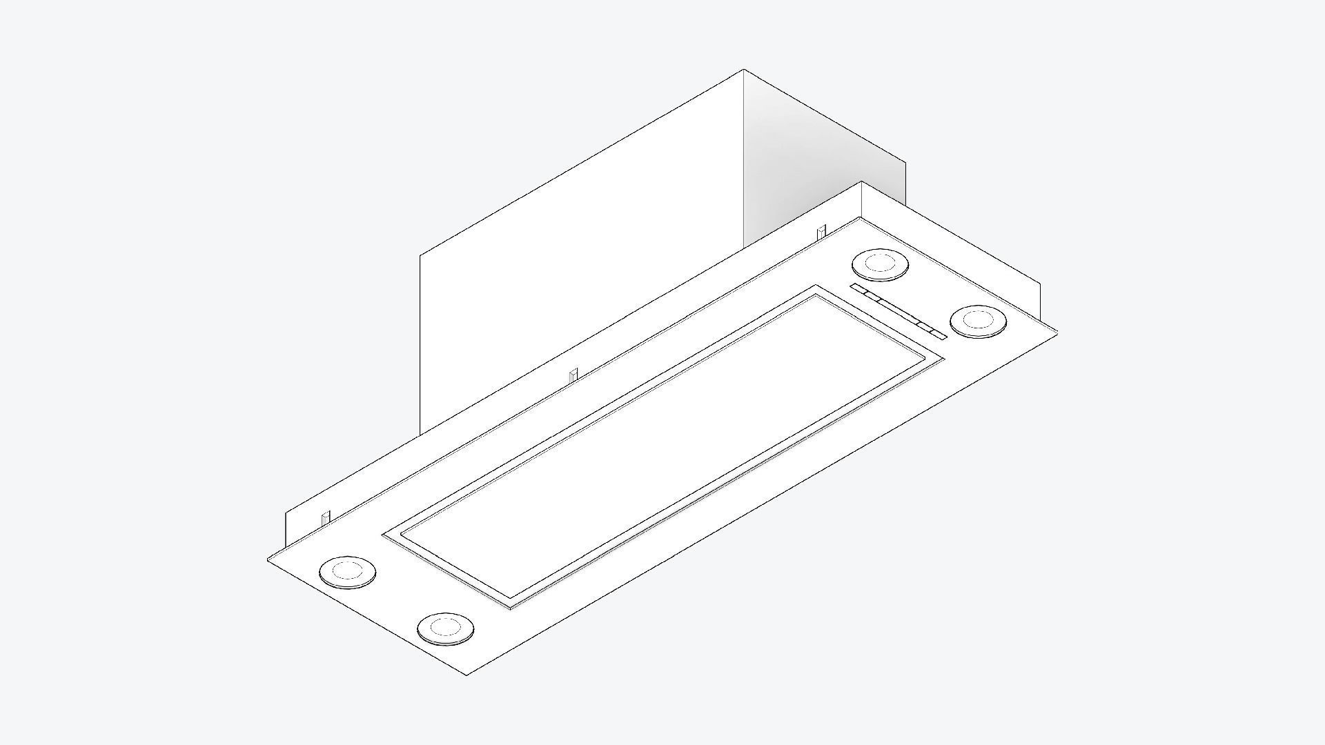 Rangehood - Modern - Built-In - Appliance 078 Low-poly 3D model_1