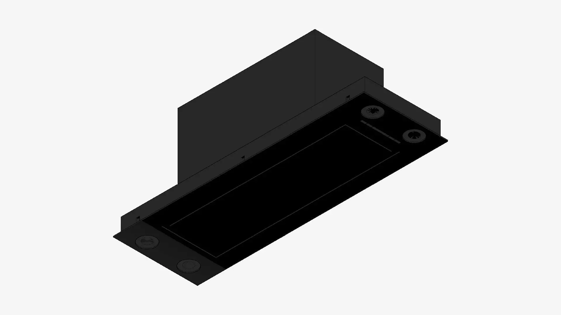 Rangehood - Modern - Built-In - Appliance 078 Low-poly 3D model_0