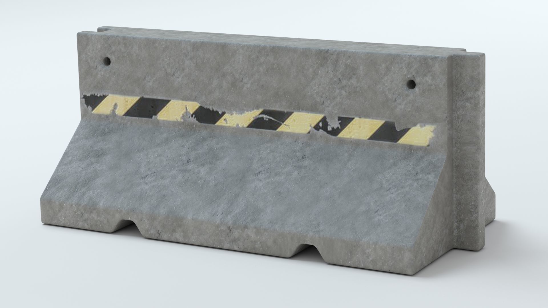 Concrete Barriers  Collection 3D model_3