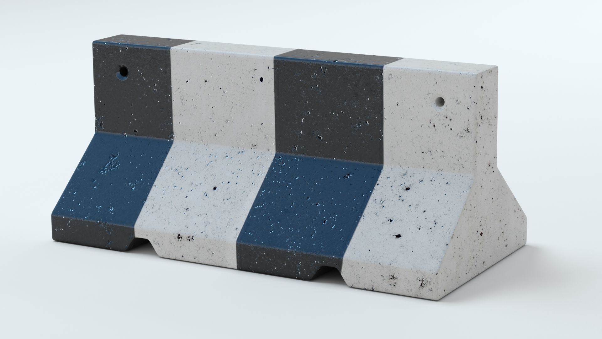 Concrete Barriers  Collection 3D model_28