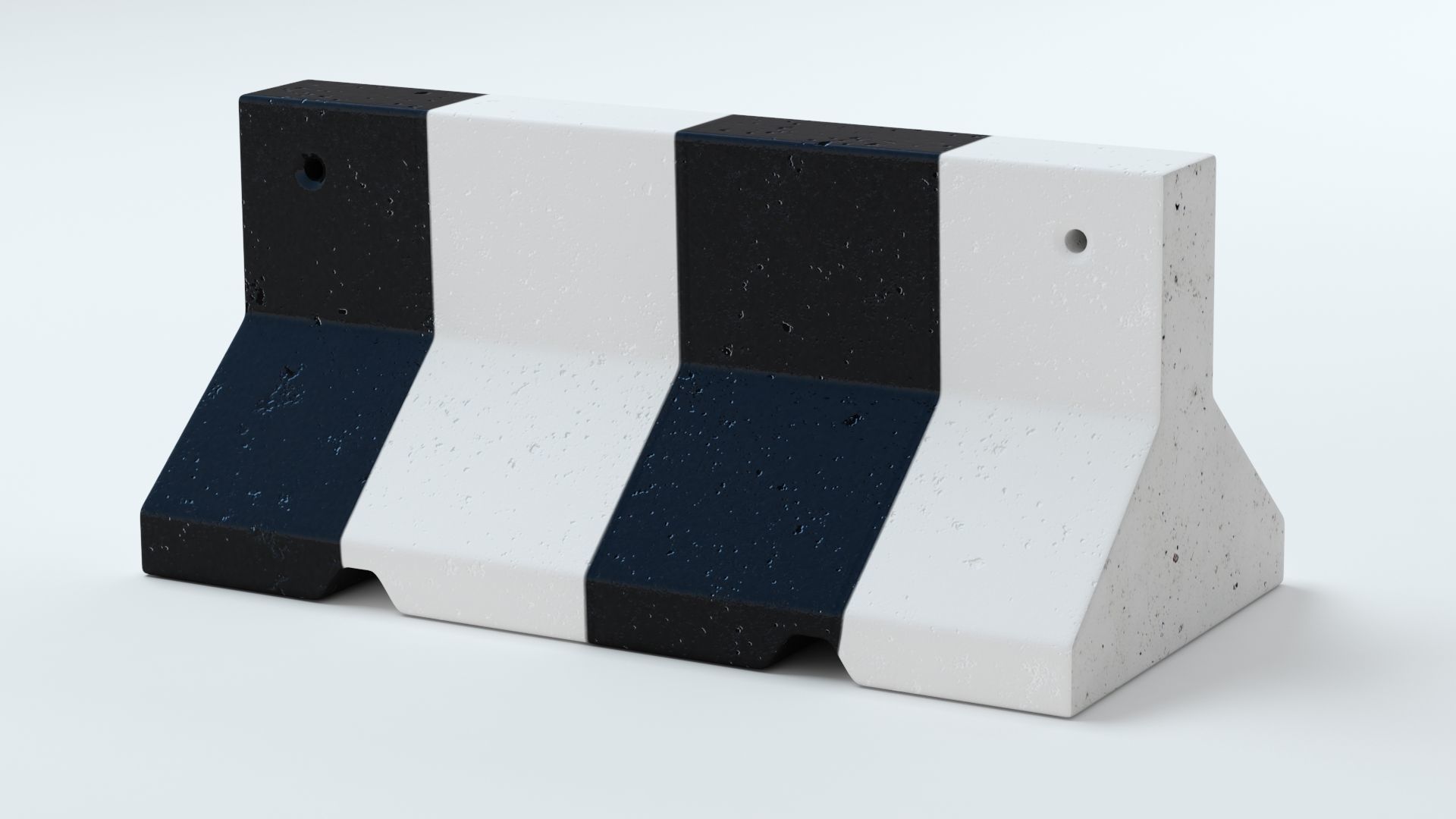 Concrete Barriers  Collection 3D model_29