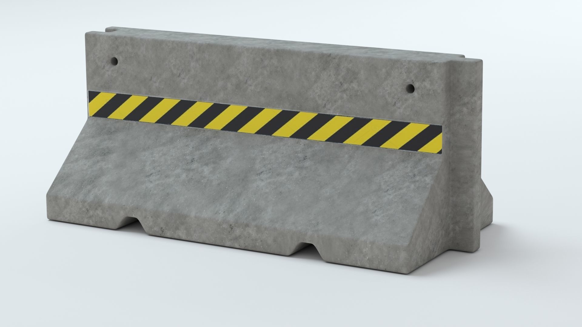 Concrete Barriers  Collection 3D model_2