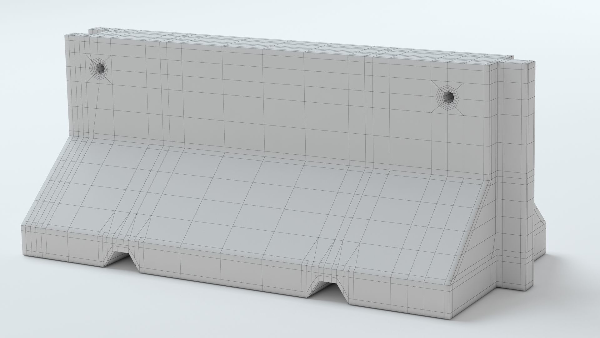 Concrete Barriers  Collection 3D model_5