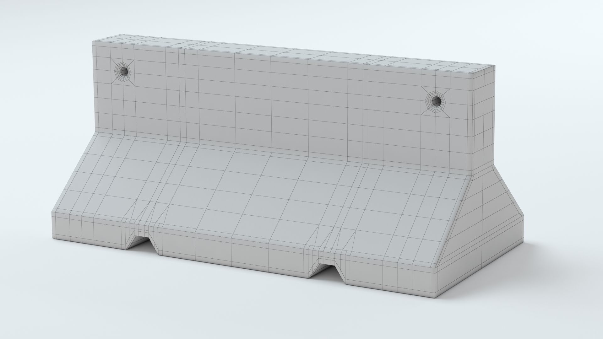 Concrete Barriers  Collection 3D model_31