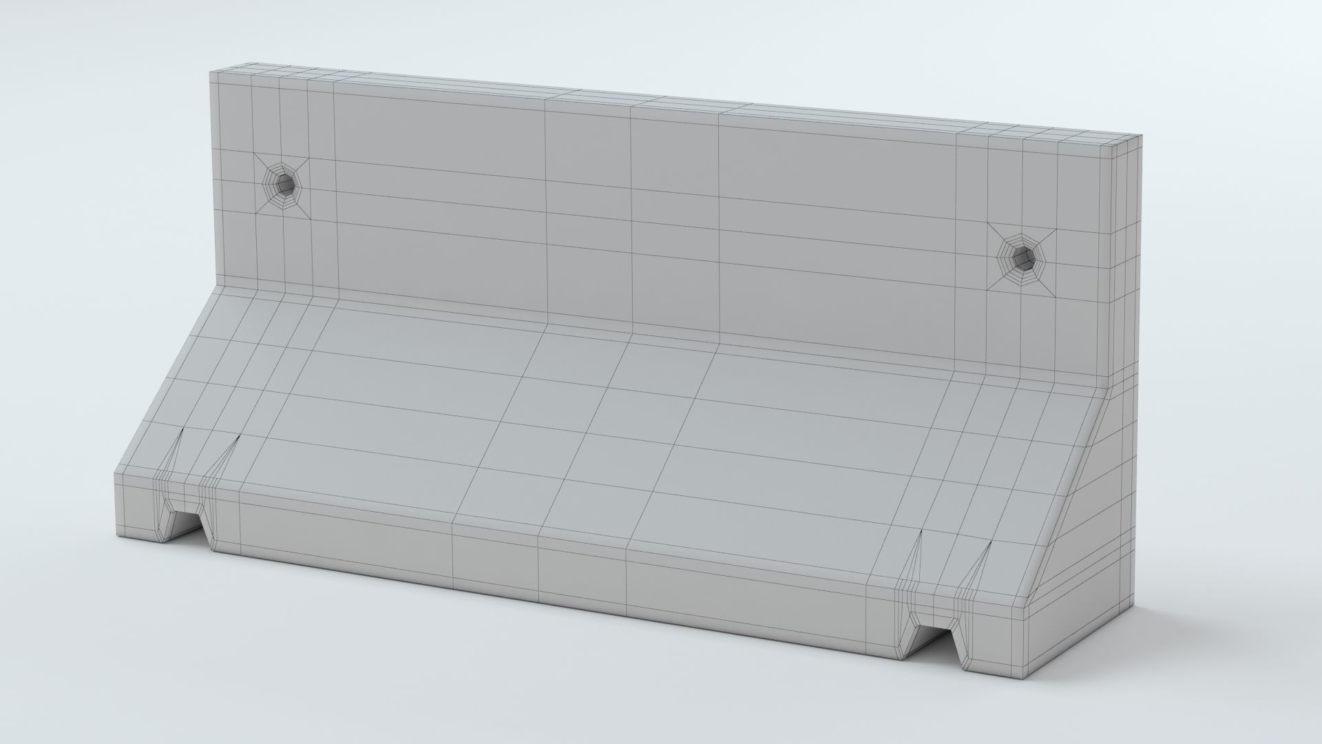 Concrete Barriers  Collection 3D model_8