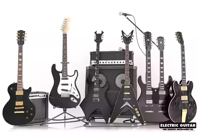 Black Electric Guitar