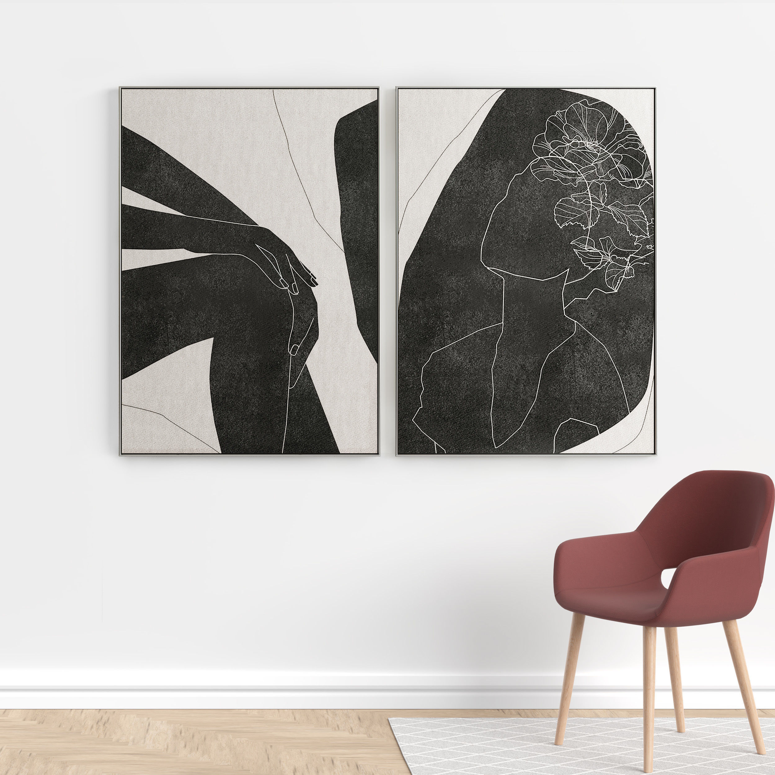 Photo Frame 165 Low-poly 3D model_4