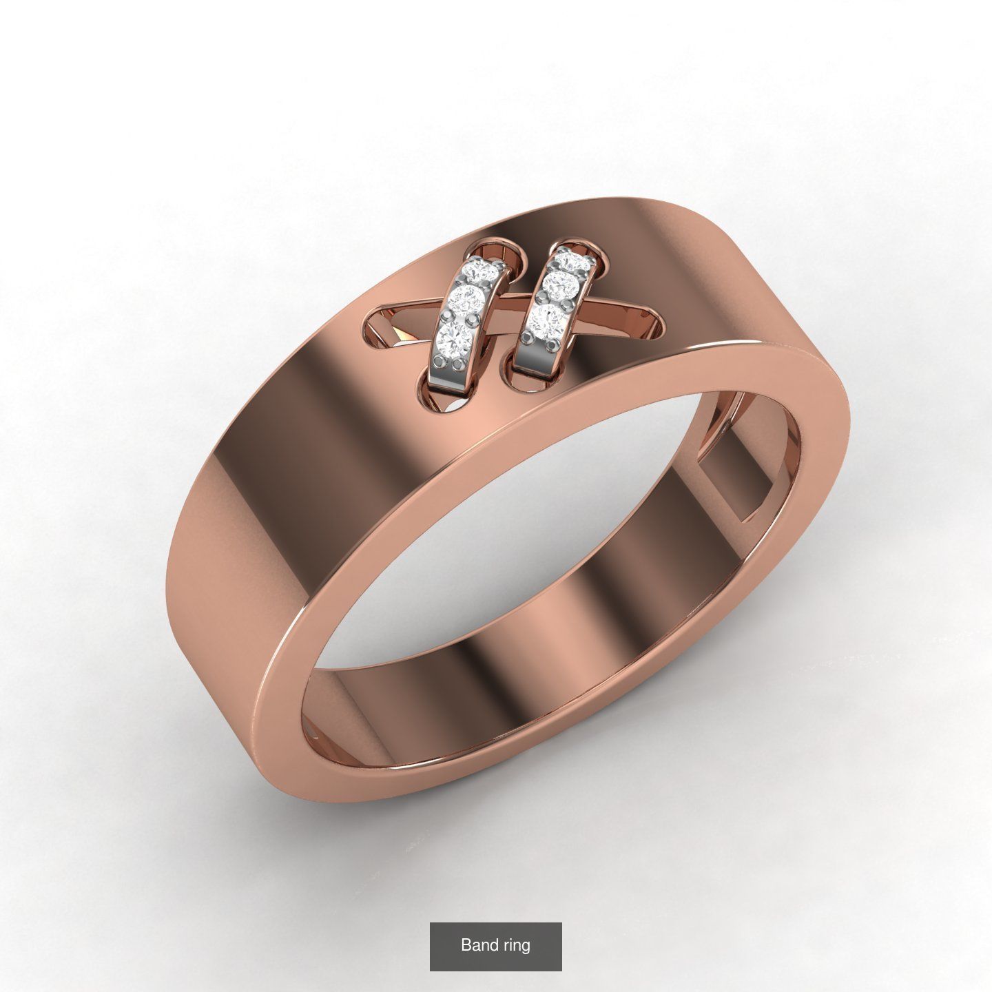 Pack of 21 Band Ring 3D Model Collection_13