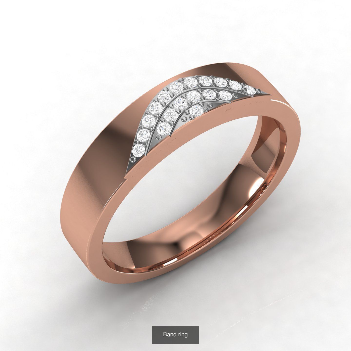 Pack of 21 Band Ring 3D Model Collection_18