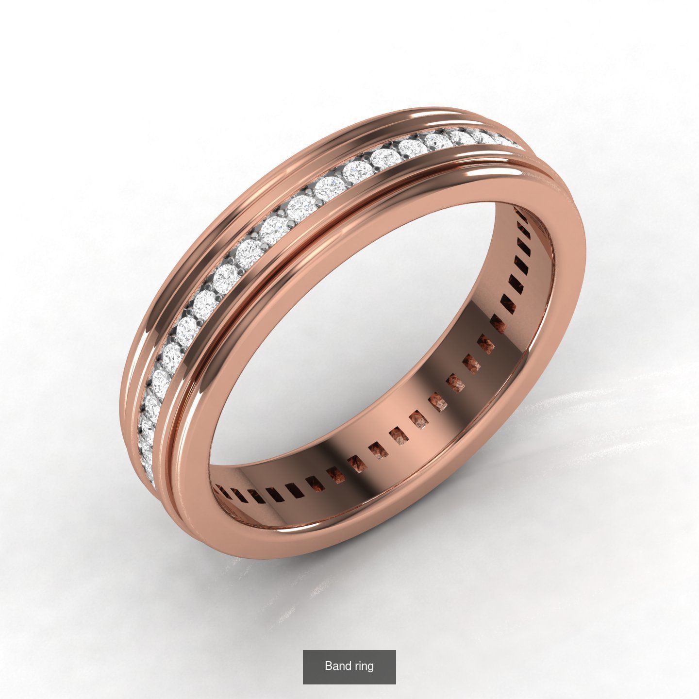 Pack of 21 Band Ring 3D Model Collection_3