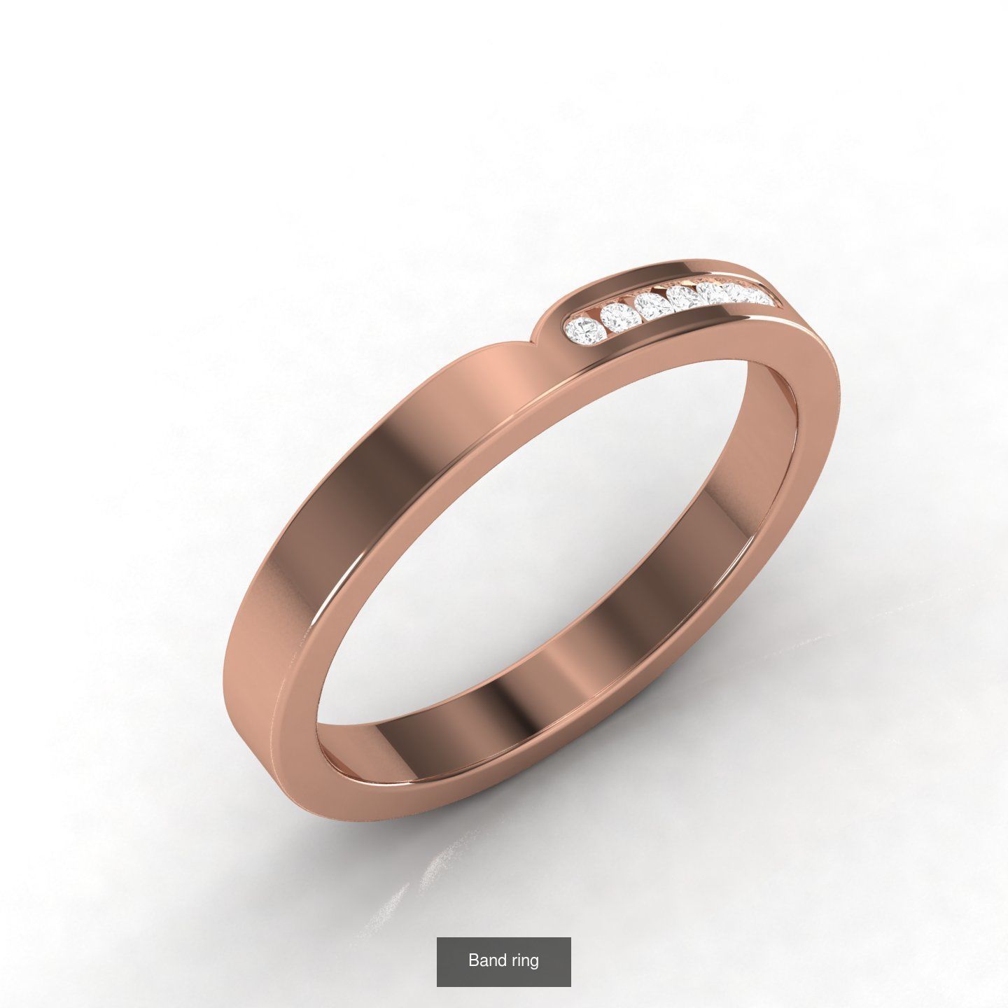 Pack of 21 Band Ring 3D Model Collection_10