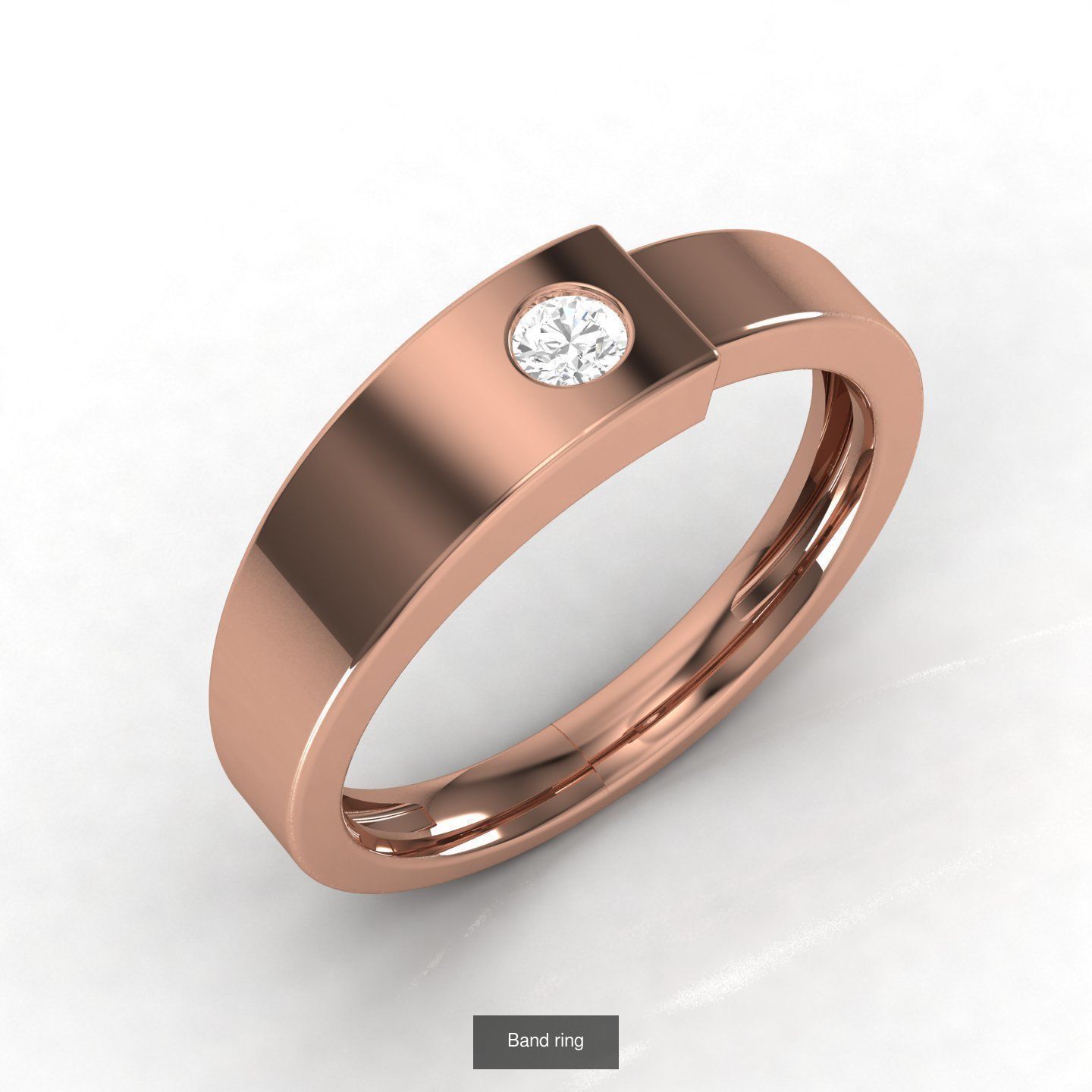 Pack of 21 Band Ring 3D Model Collection_2