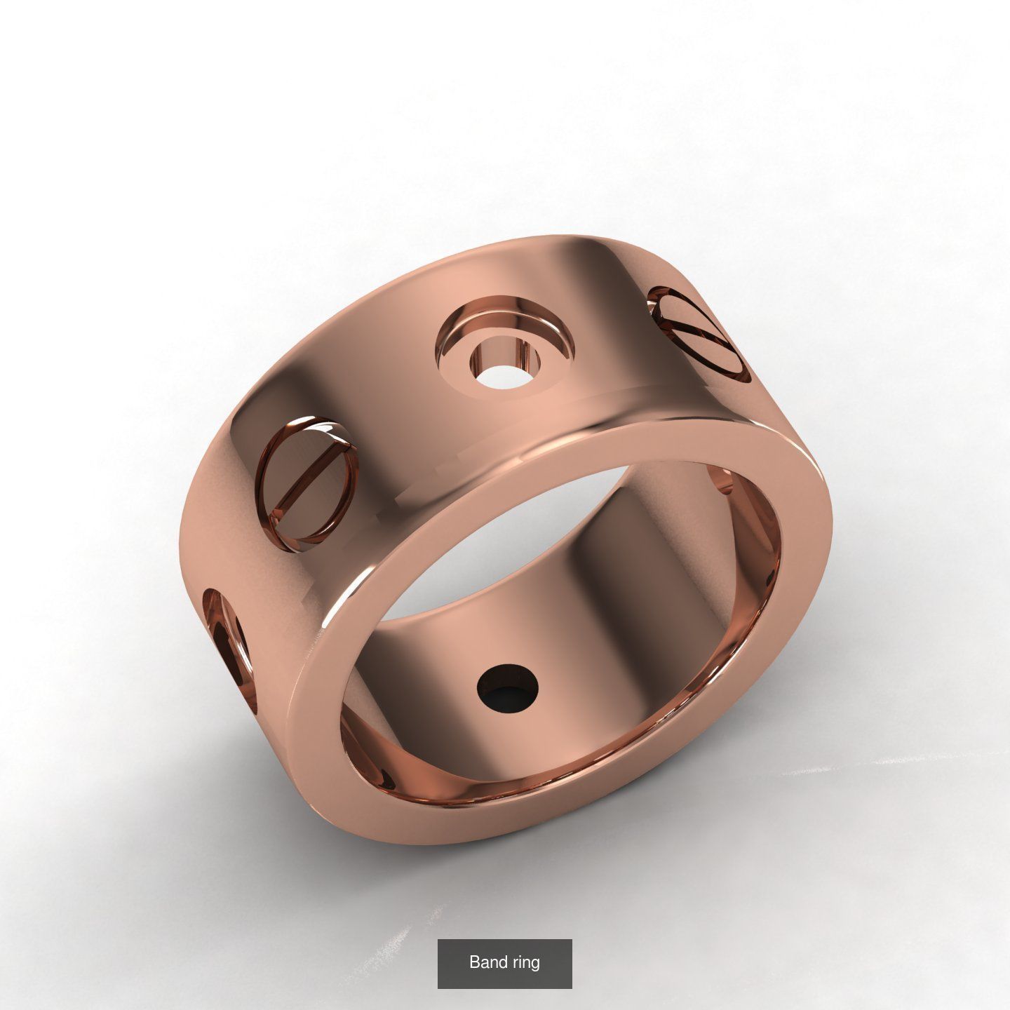 Pack of 21 Band Ring 3D Model Collection_20