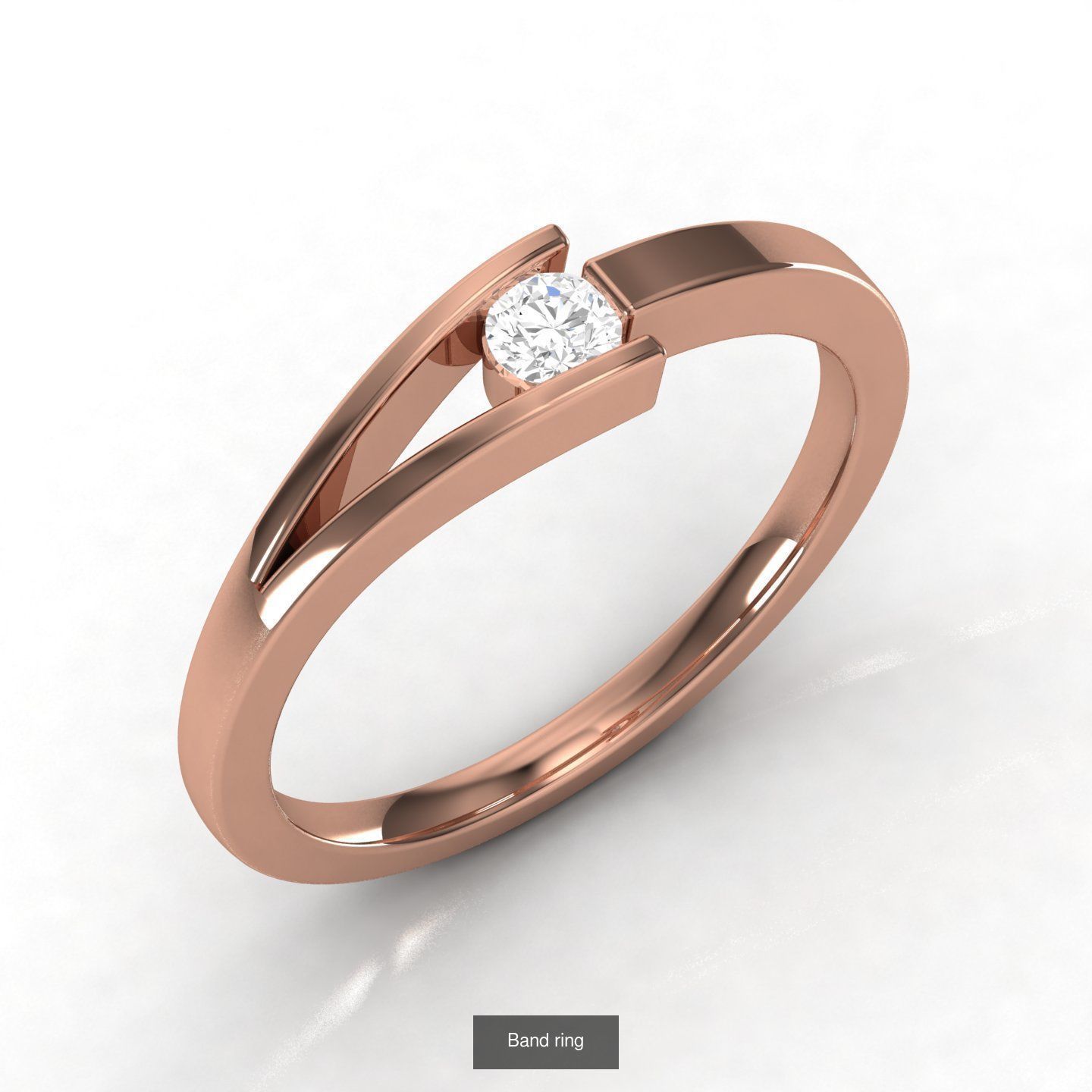 Pack of 21 Band Ring 3D Model Collection_1