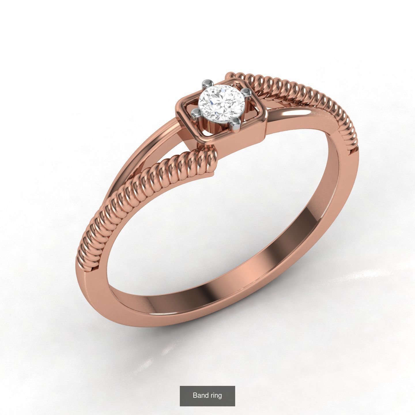 Pack of 21 Band Ring 3D Model Collection_5