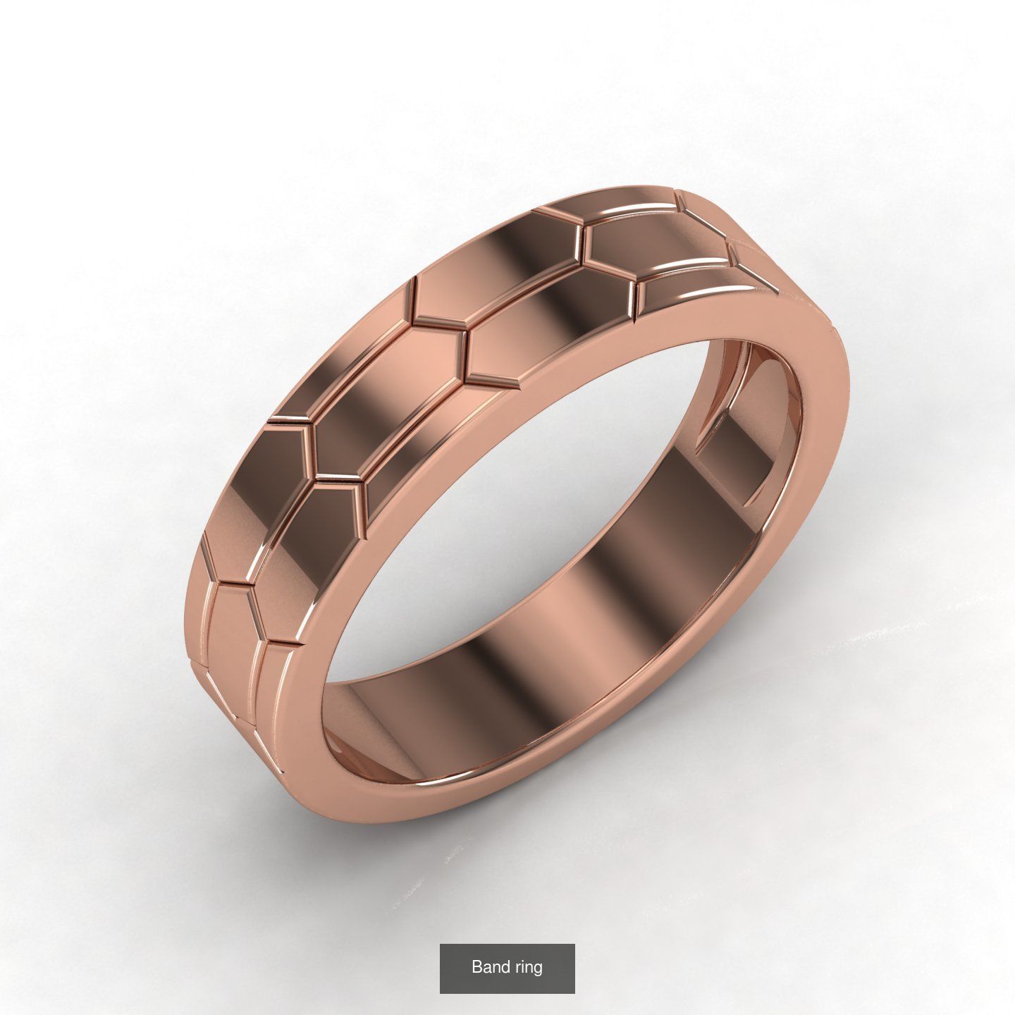 Pack of 21 Band Ring 3D Model Collection_15