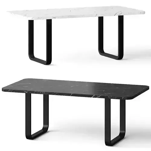 CB2 Eat Marble Dining Table 3D model