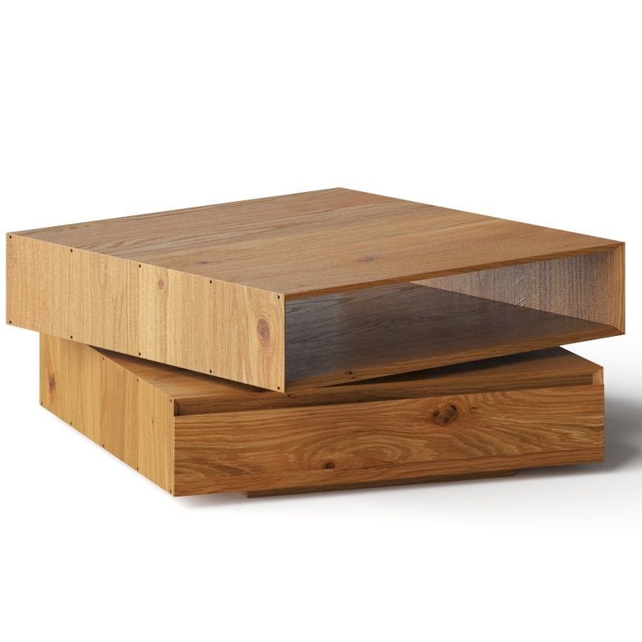 CB2 Spin Rotating Coffee Table 3D model_2