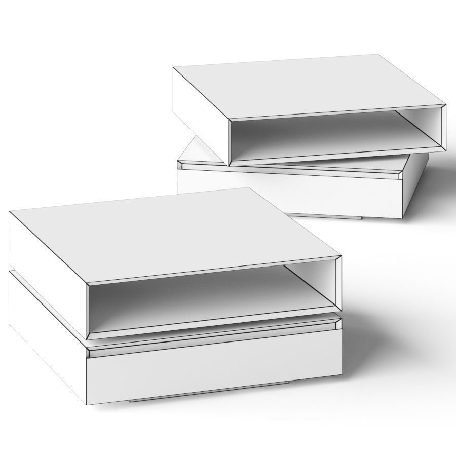 CB2 Spin Rotating Coffee Table 3D model_1