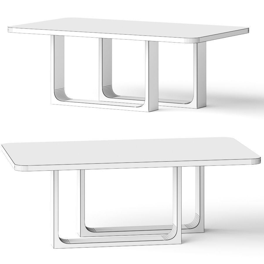CB2 Anywhere Dining Table 3D model_1