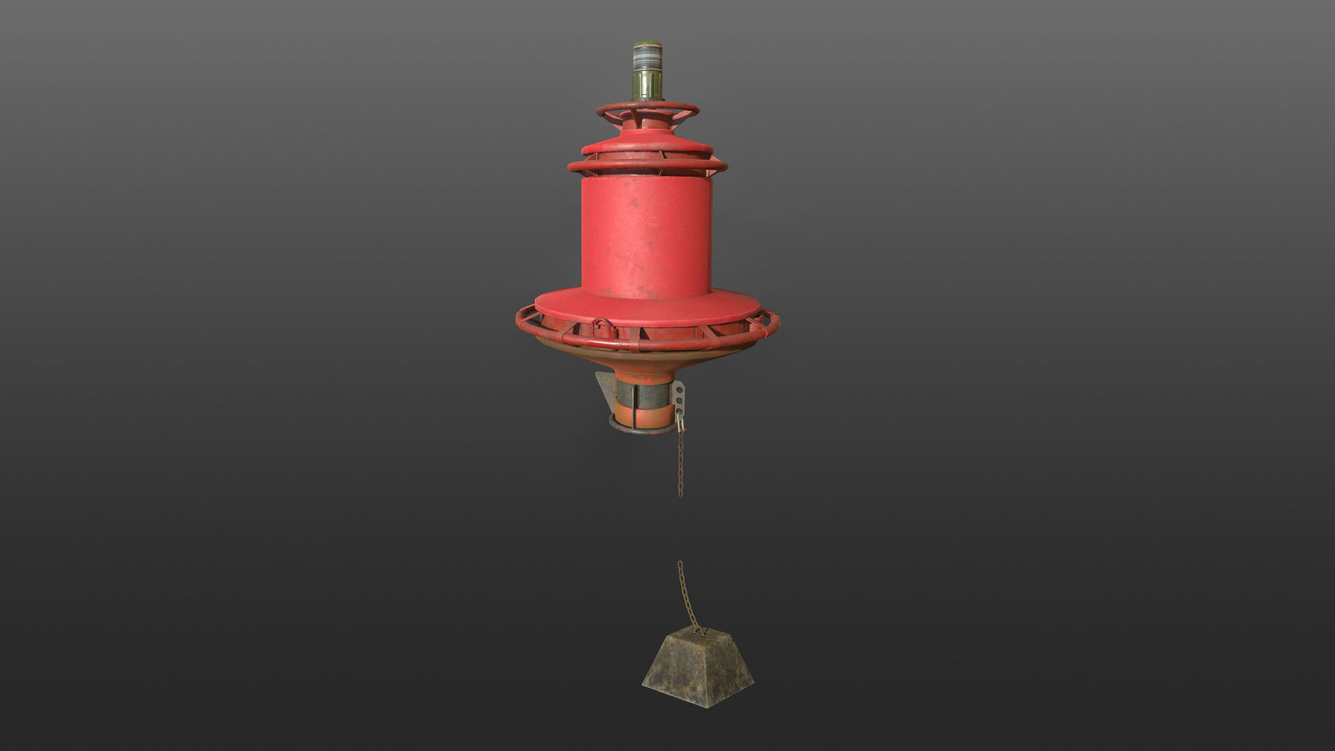 Buoy River RB-4-02 Right Side Mark Low-poly 3D model_15