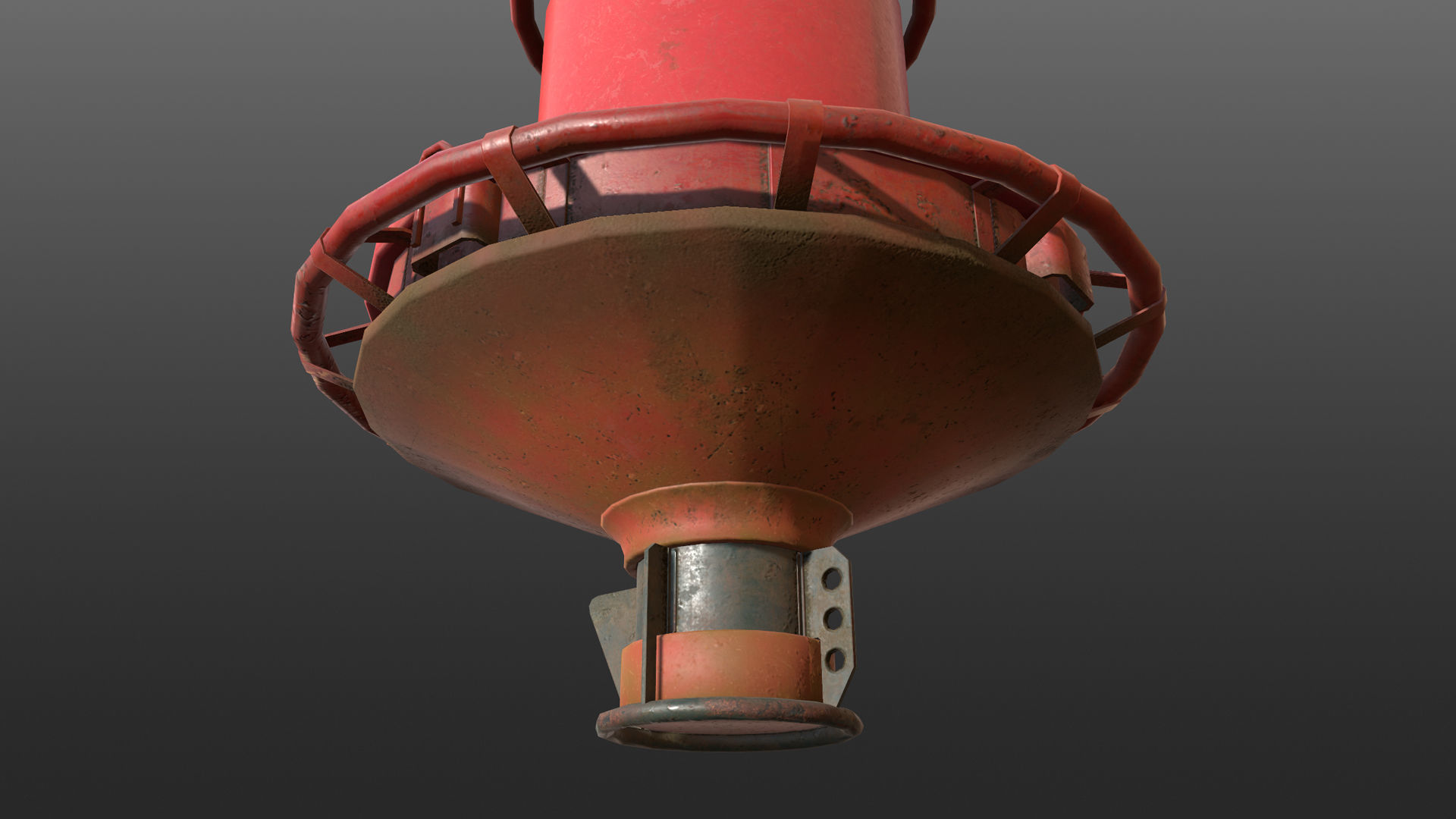 Buoy River RB-4-02 Right Side Mark Low-poly 3D model_19
