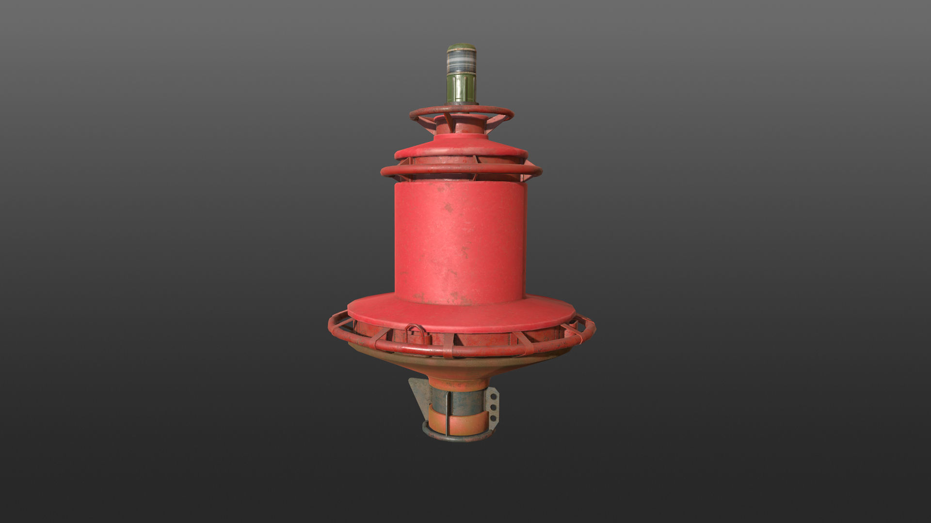Buoy River RB-4-02 Right Side Mark Low-poly 3D model_14