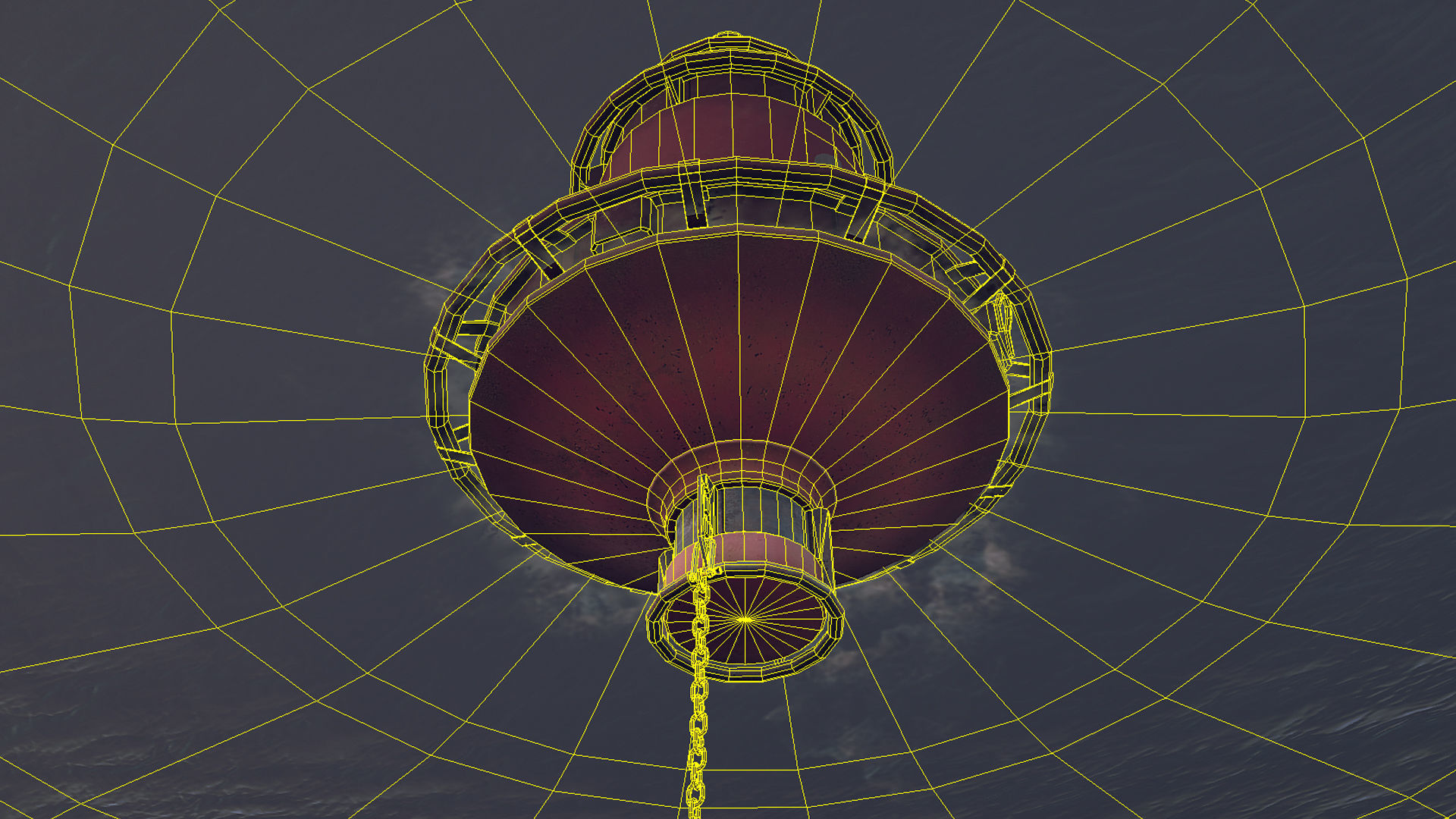 Buoy River RB-4-02 Right Side Mark Low-poly 3D model_24