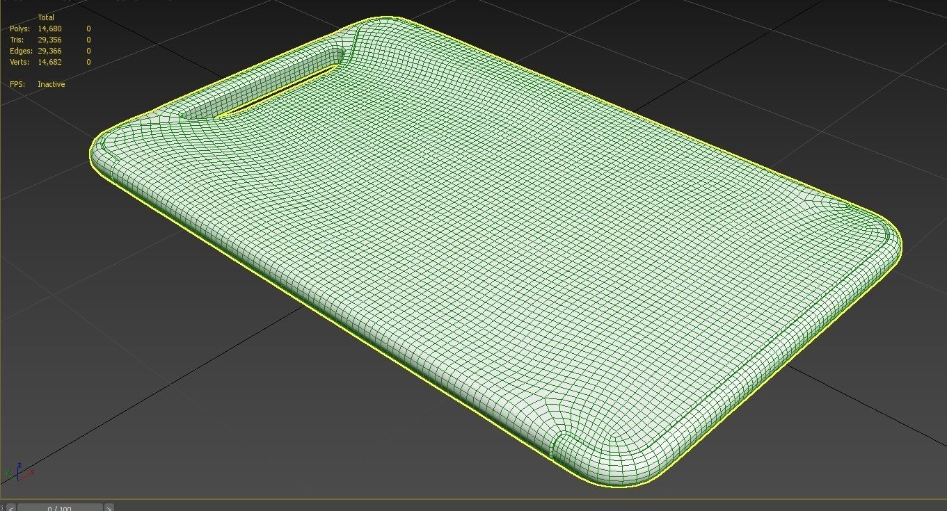 Cutting Board M1 Low-poly 3D model_11