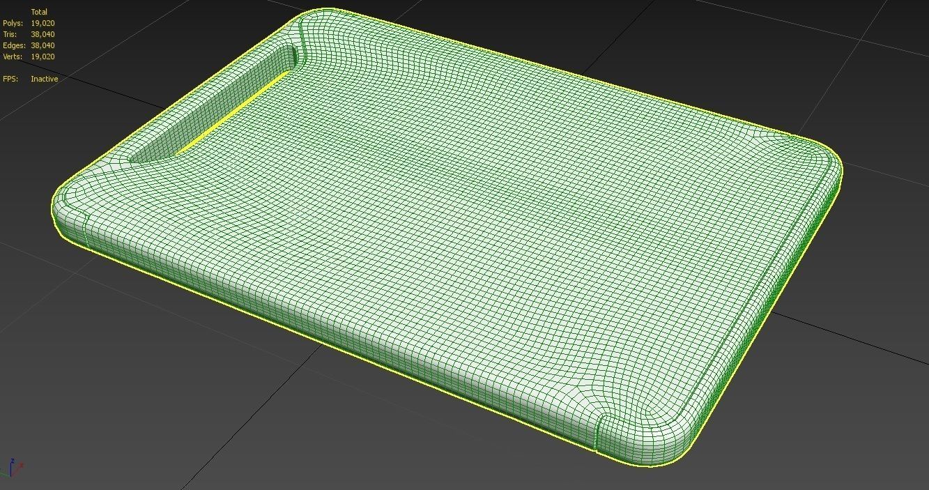 Cutting Board M1 Low-poly 3D model_31