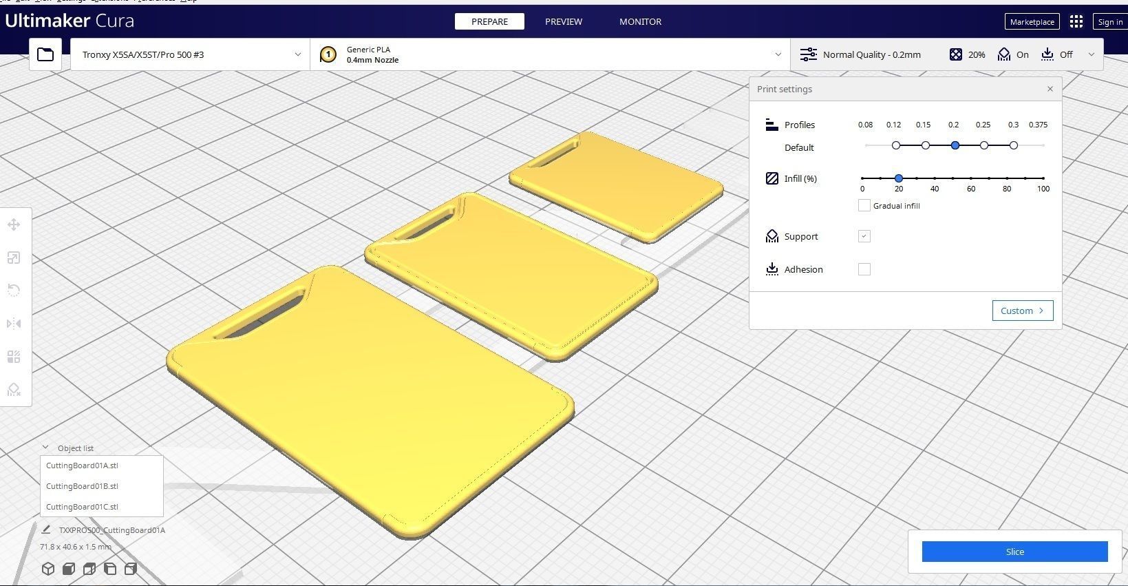 Cutting Board M1 Low-poly 3D model_17