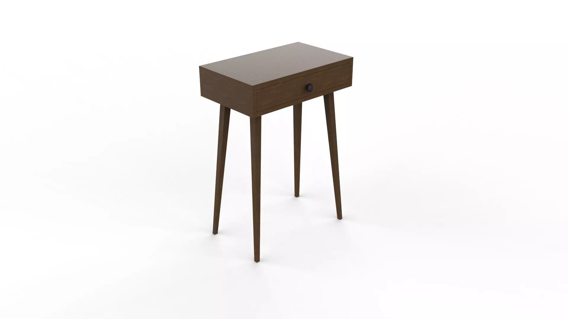 DRAWER table with legs and Low-poly 3D model