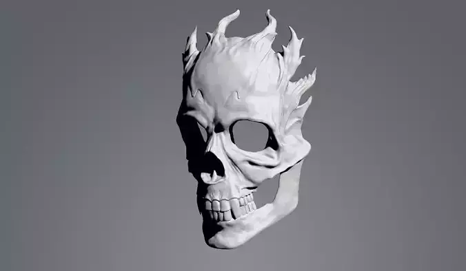 Mascara de un craneo demonio