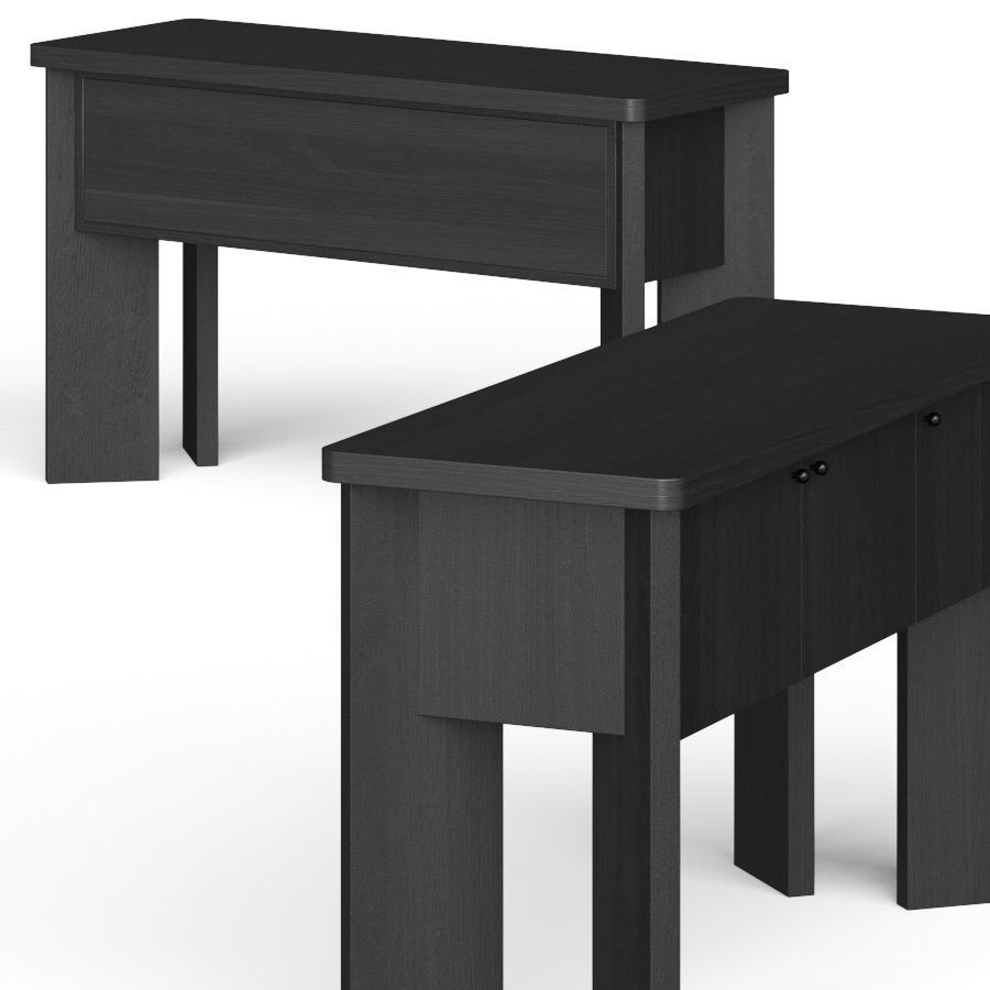 CB2 Shadow Blackened Wood Sideboard Console 3D model_2