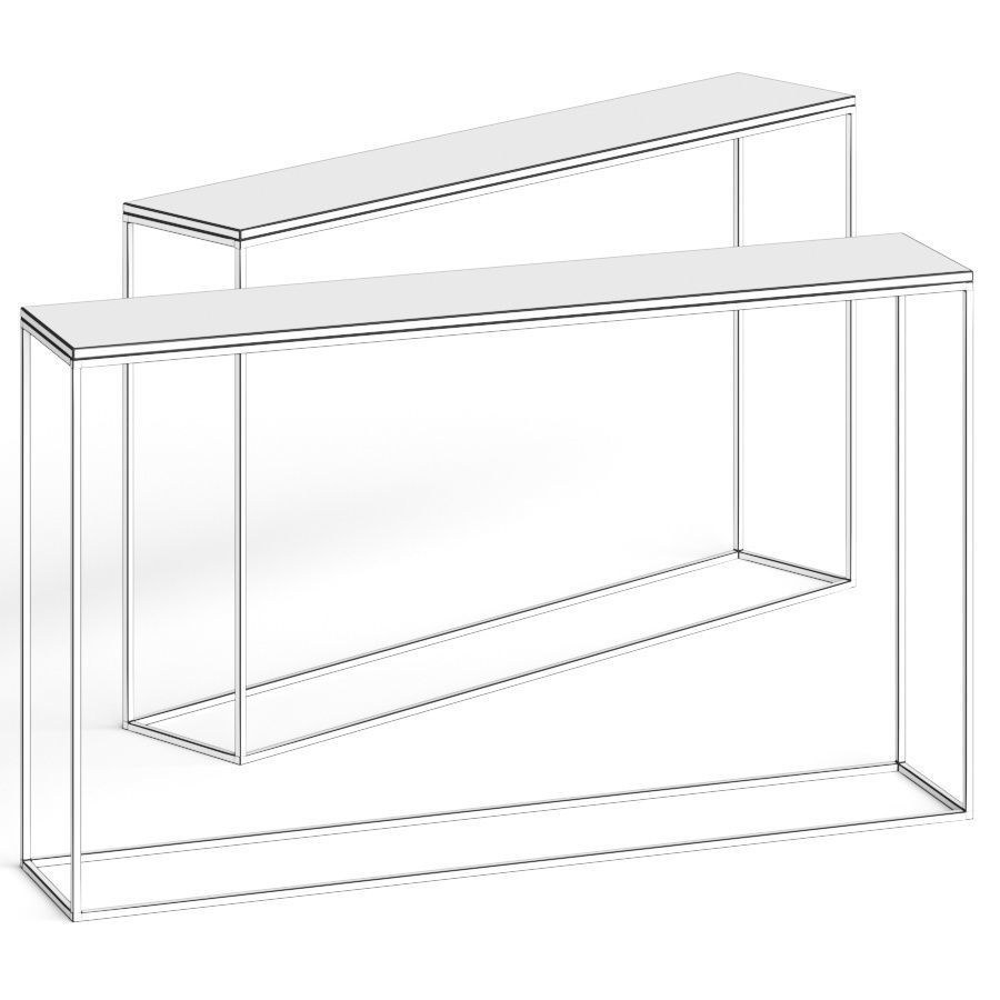 CB2 Iris Agate Console Table 3D model_1