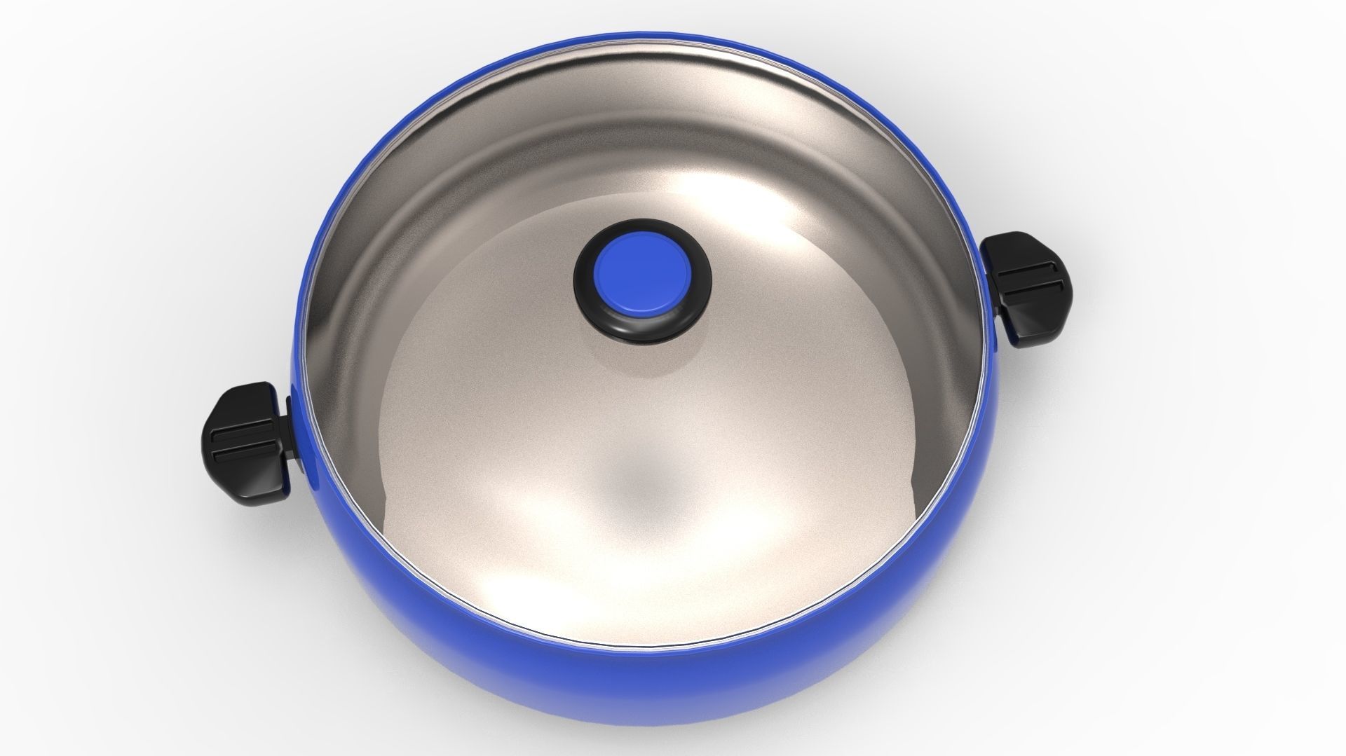 COOKWARE BLUE Low-poly 3D model_4