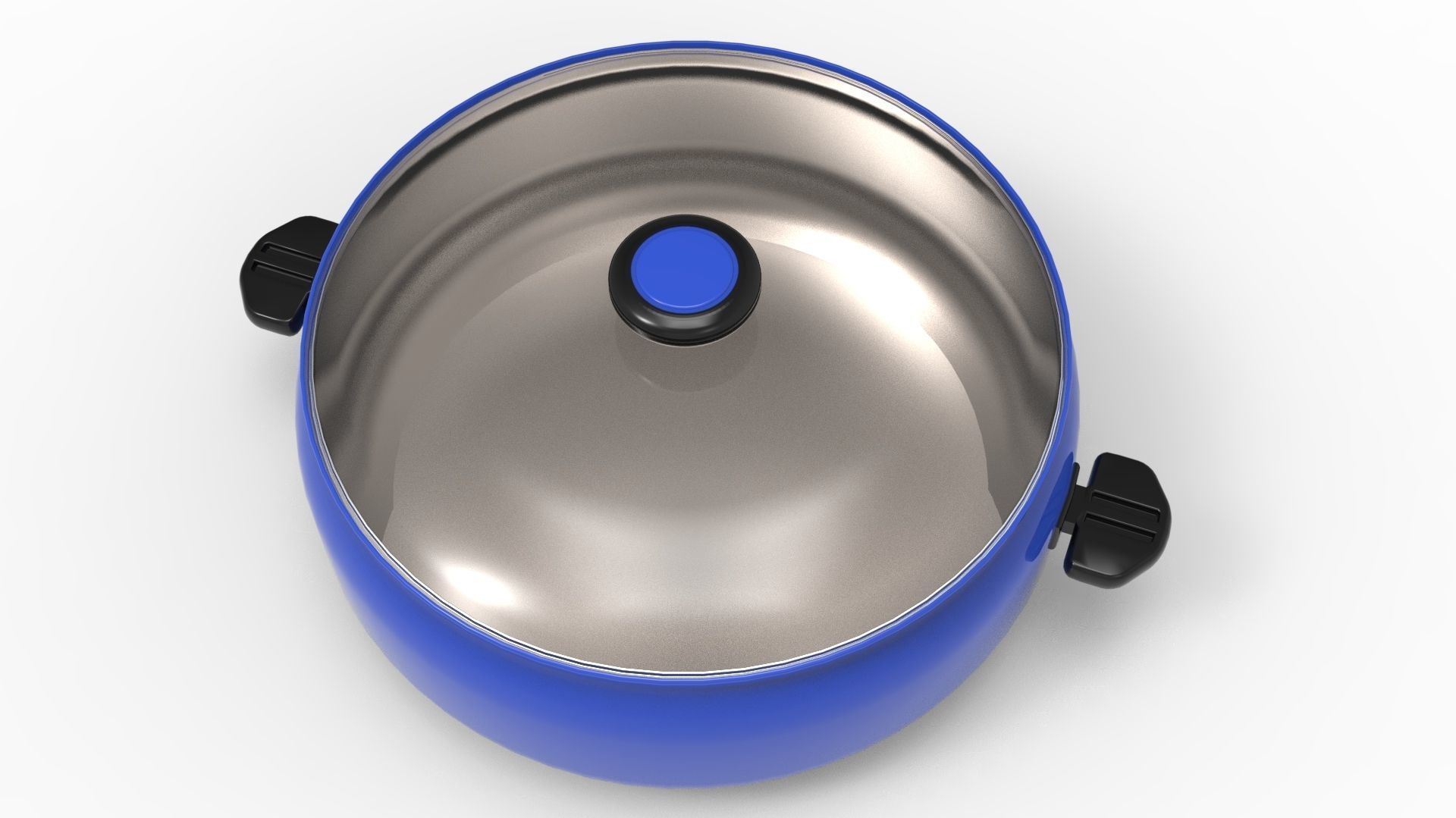 COOKWARE BLUE Low-poly 3D model_14