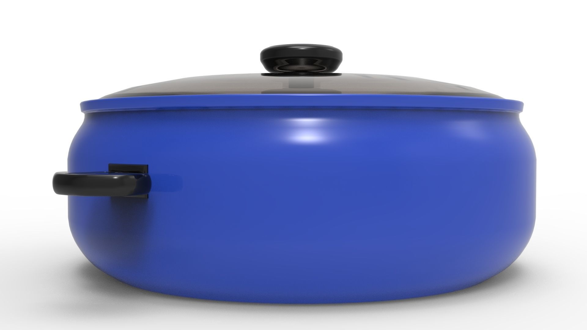 COOKWARE BLUE Low-poly 3D model_5