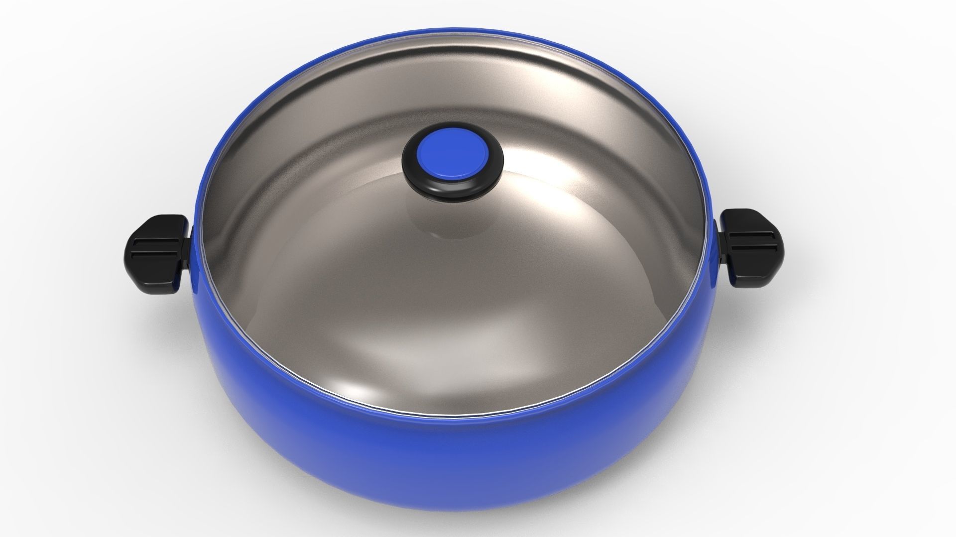 COOKWARE BLUE Low-poly 3D model_36