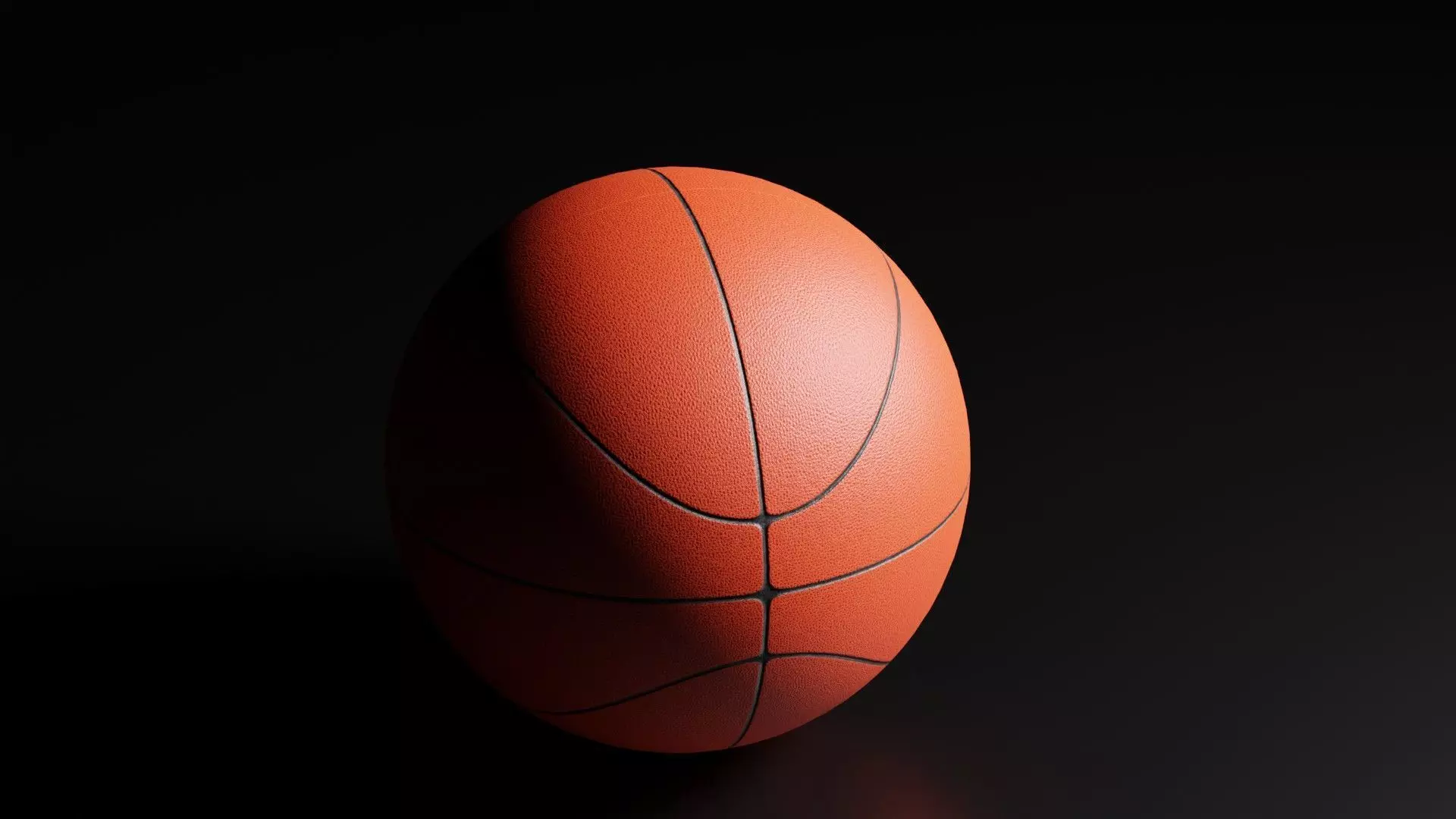 Basketball ball Free low-poly 3D model