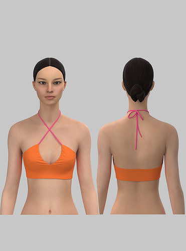 Strappy Tank Top 3D model