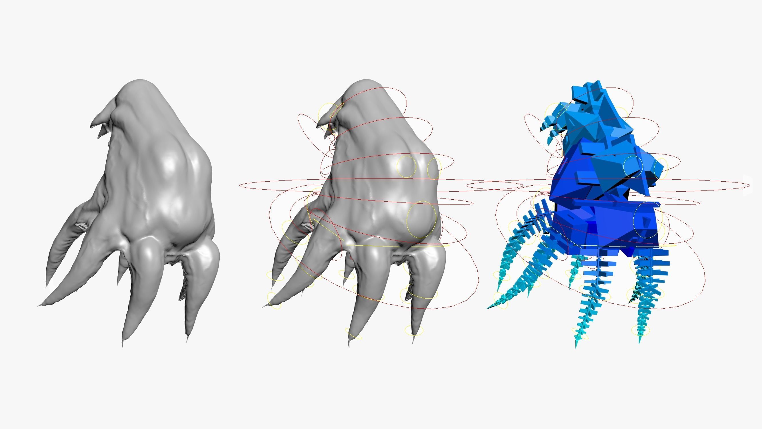 Alien Parasite 3DS Max 3D model_16