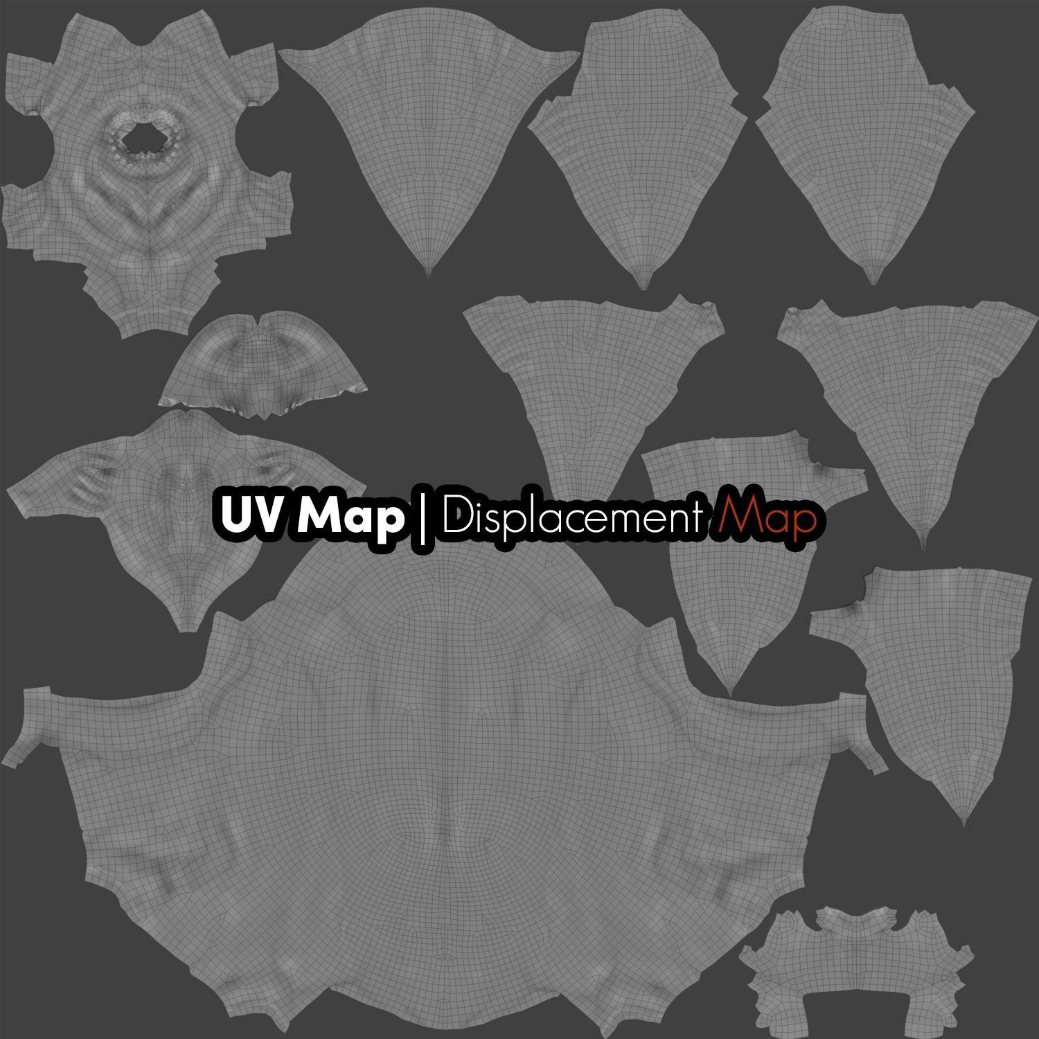 Alien Parasite 3DS Max 3D model_13