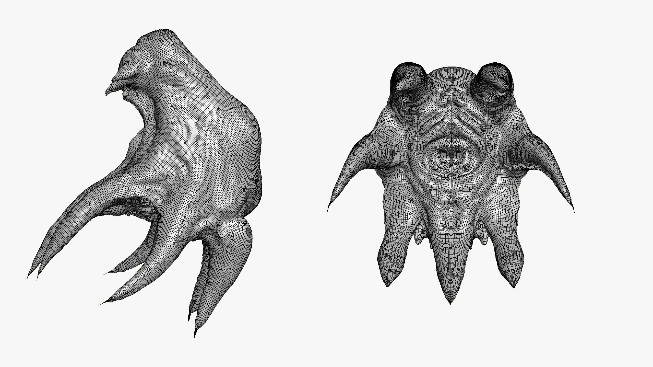 Alien Parasite 3DS Max 3D model_15